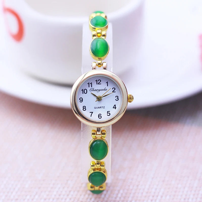 2024 Famous Brand Chaoyada Lady Women Jewelry Hand Catenary Wristwatch Mother Gifts Quartz Rhinestone Fashion Luxury Watches