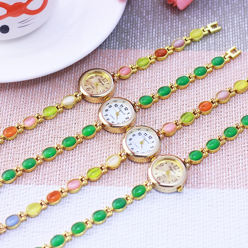 2024 Famous Brand Chaoyada Lady Women Jewelry Hand Catenary Wristwatch Mother Gifts Quartz Rhinestone Fashion Luxury Watches