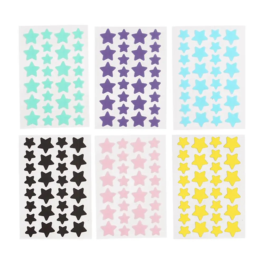 28pcsStar Pimple Patch Acne Colorful Invisible Acne Removal Skin Care Stickers Y2K Originality Concealer Face Spot Beauty Makeup