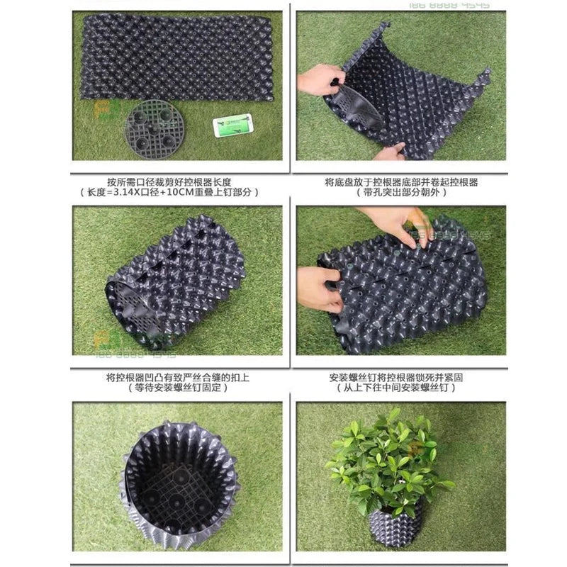 Thicken Tree Root Controller Garden Drainage Plate Seedling Dish Environmentally Friendly Plastic Tree Planting Equipment