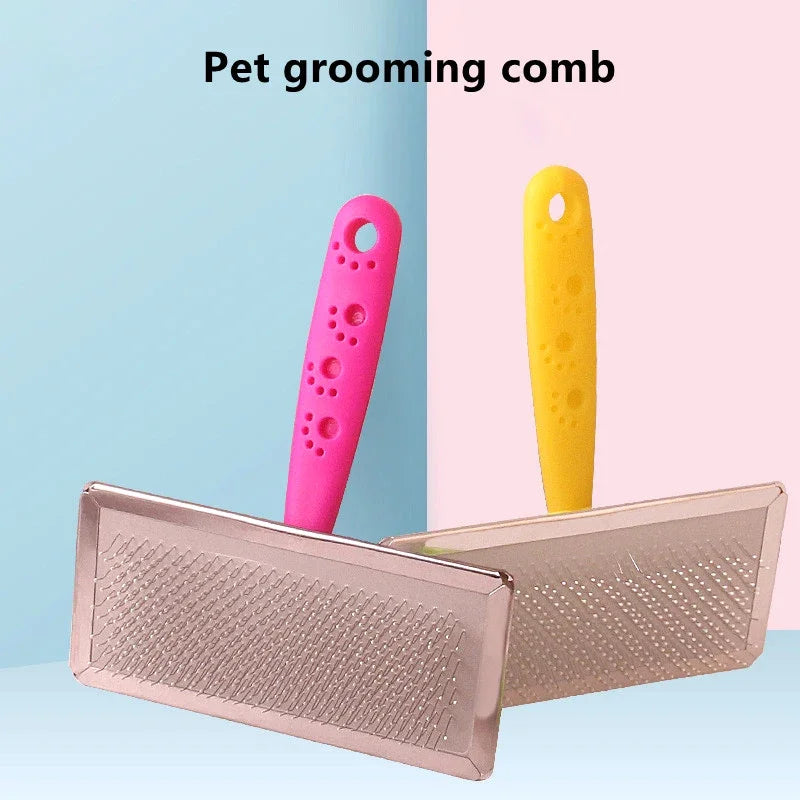 Pet Comb Cat Dog Brush Hair Removal Stainless Steel Needle Comb Hair Cleaning Beauty Skin Care Pet Dog Grooming Brushes Supplies