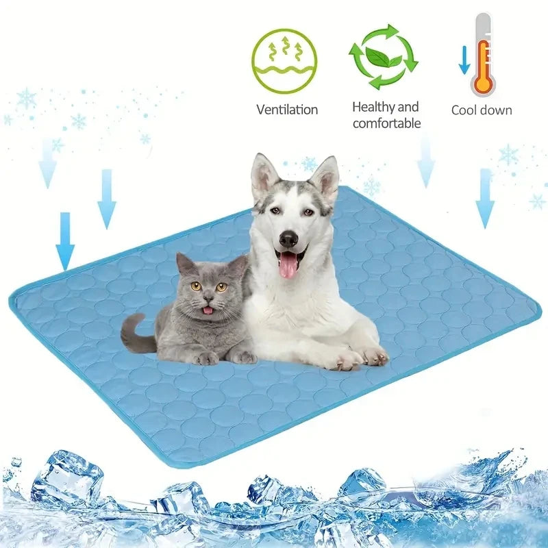 Dog Cooling Mat Summer Pet Cold Bed Extra Large For Small Big Dogs Pet Accessories Cat Durable Blanket Sofa Cat Ice Pad Blanket