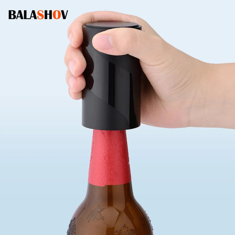 Portable  Automatic Beer Bottle Opener Magnet Beer Opener Push Down Opener Wine Beer Soda Cap Opener Home Kitchen Accessories