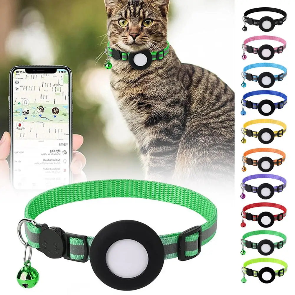 Silicone Anti-Lost Pet Cat Collar For The Apple Airtag Protective Wearable Tracker Anti Lost Positioning Tracker Collar 202 Q8O6