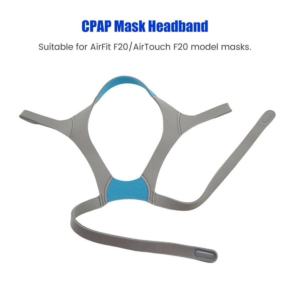 Headgear Band for Air Fit F20 /Air Touch F20 Soft Comfortable Unisex CPAP Full Face Mask Replacement Headgear Strap