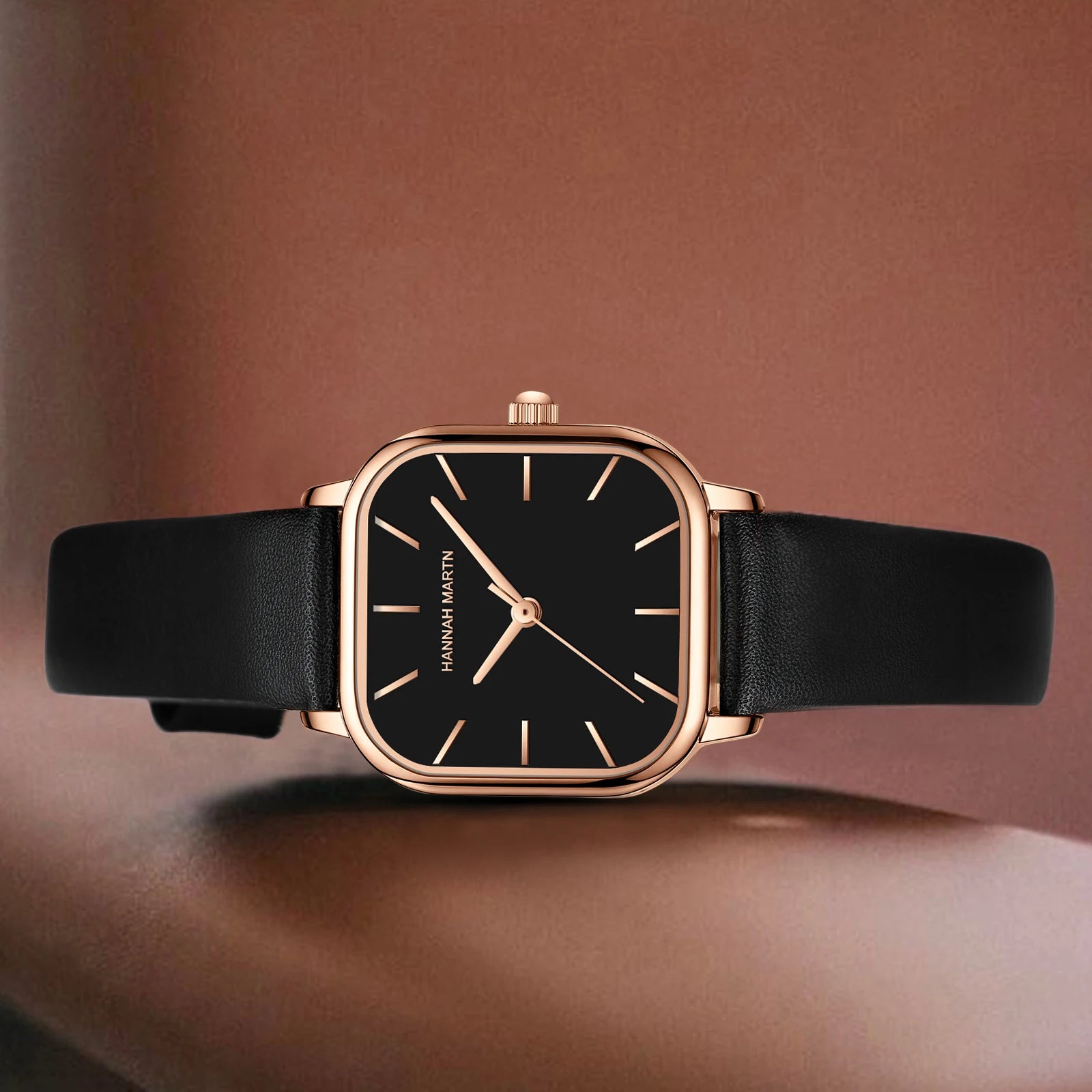 Reloj Mujer Fashion Quartz Watch Square Leather White Rose Gold Minimalist Japanese Movement Luxury Brand  Women Jewelry Watches