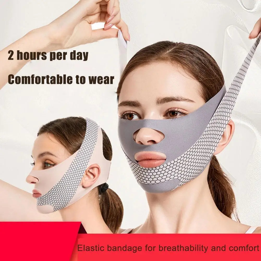 Reusable Face Slimming Bandage V Line Face Shaper Women Chin Cheek Lift Up Belt Facial Massage Strap Face Skin Care Beauty Tools