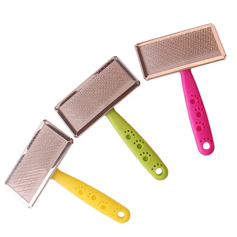 Pet Comb Cat Dog Brush Hair Removal Stainless Steel Needle Comb Hair Cleaning Beauty Skin Care Pet Dog Grooming Brushes Supplies