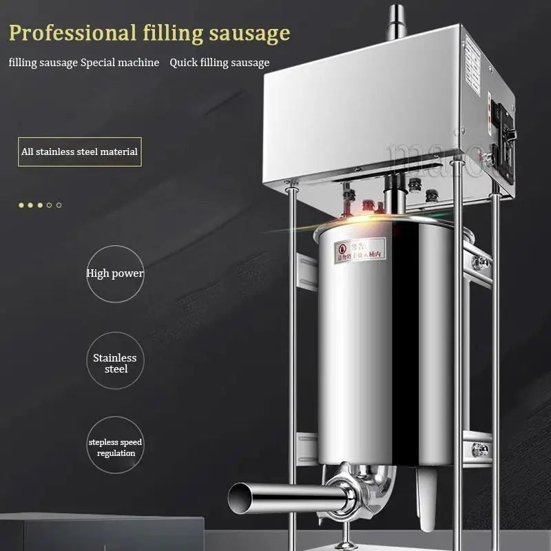 10-25L Vertical Sausage Stuffer Automatic Filling Machine Food Processors Kitchen Accessories Home Appliance For Hot Dog