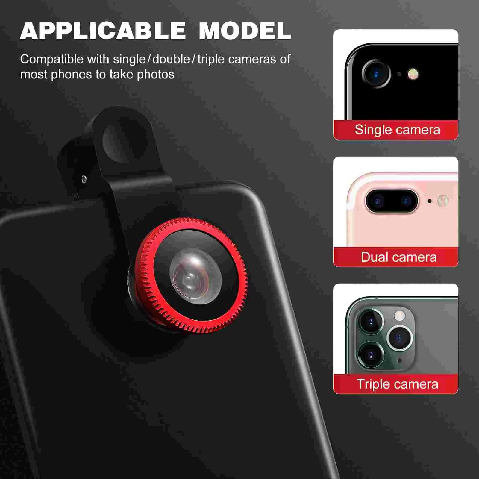 Gadgets For Mobile Phone 3 in 1 Fish Camera Lens Wide Angle for Smartphone Macro Phones Smartphones