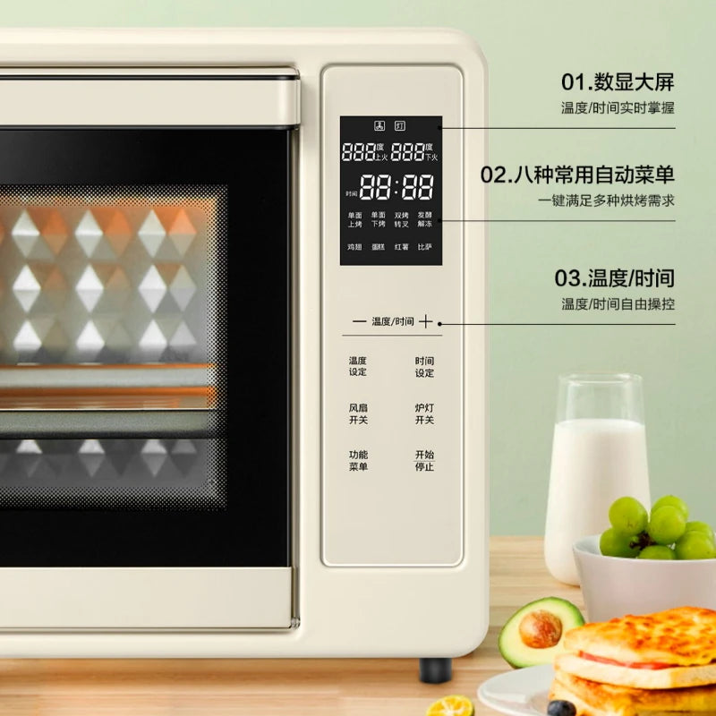 Oven Baking At Home Small Multi-Functional Oven Electronic Temperature Control Automatic 30L Electric Oven Kitchen Accessories