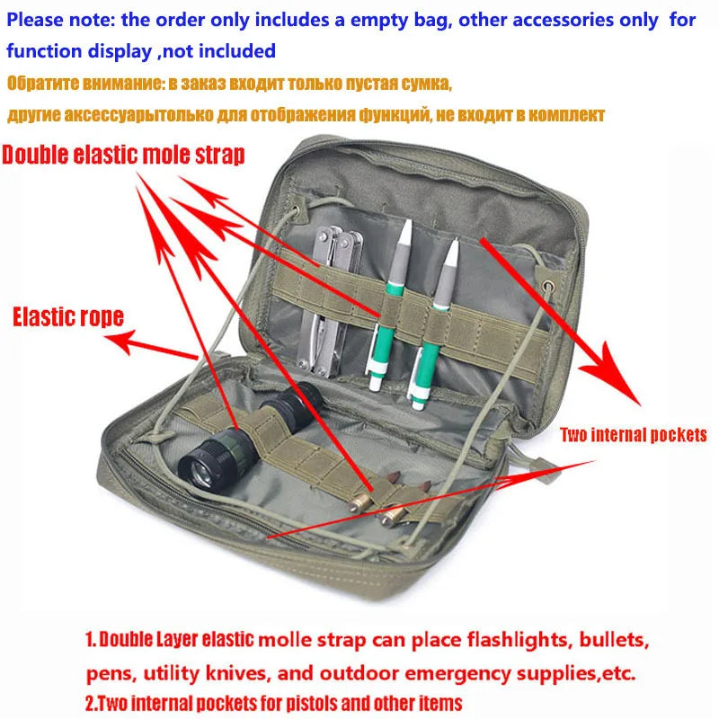 Tactical Molle Pouch Military Waist Bag Outdoor Men EDC Tool Bag Utility Gadget Organizer Vest Pack Purse Mobile Phone Case