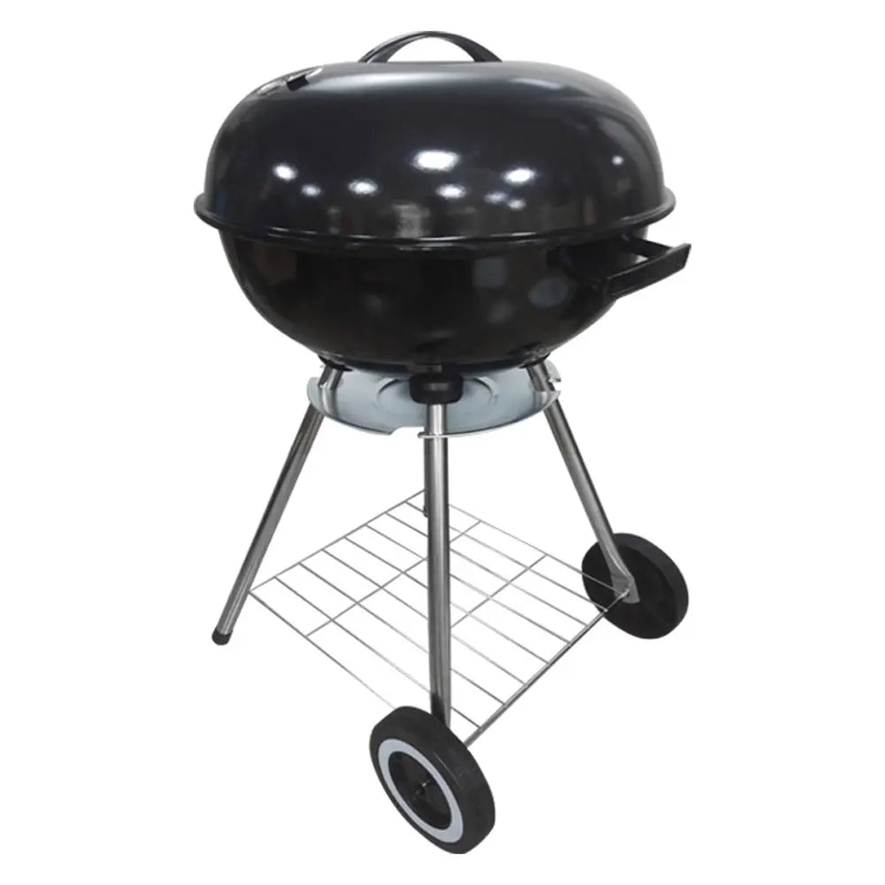 18 inch BBQ Grill Home BBQ Grill Kitchen Supplies Outdoor Portable Camping Picnic Barbecue Accessories Tool Round