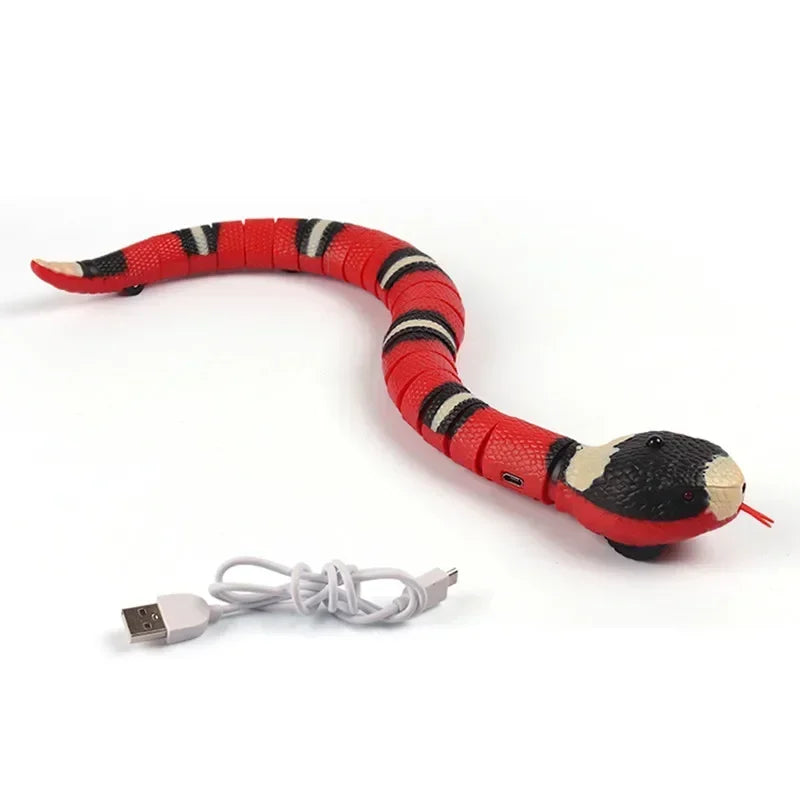 Smart Sensing Interactive Cat Toys Automatic Eletronic Snake Teasering Play USB Rechargeable Kitten Toys for Cats Dogs Pet New