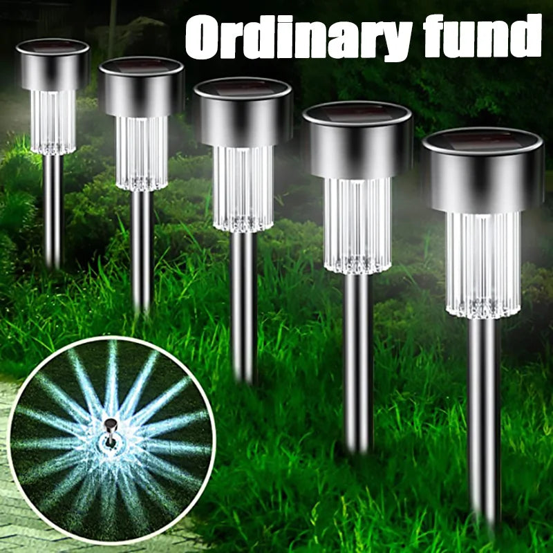 Solar Outdoors Lights New Garden Lamps Powered Waterproof Landscape Path For Yard Lawns Patio Christmas Decoration LED Lightings