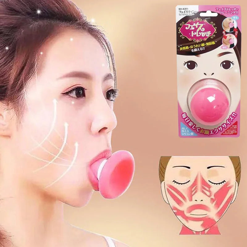 Beauty Face Slimming Tool Face Lift Skin Firming V Shape Exerciser Instrument Cute Portable Anti Wrinkle Mouth Exercise Tool New