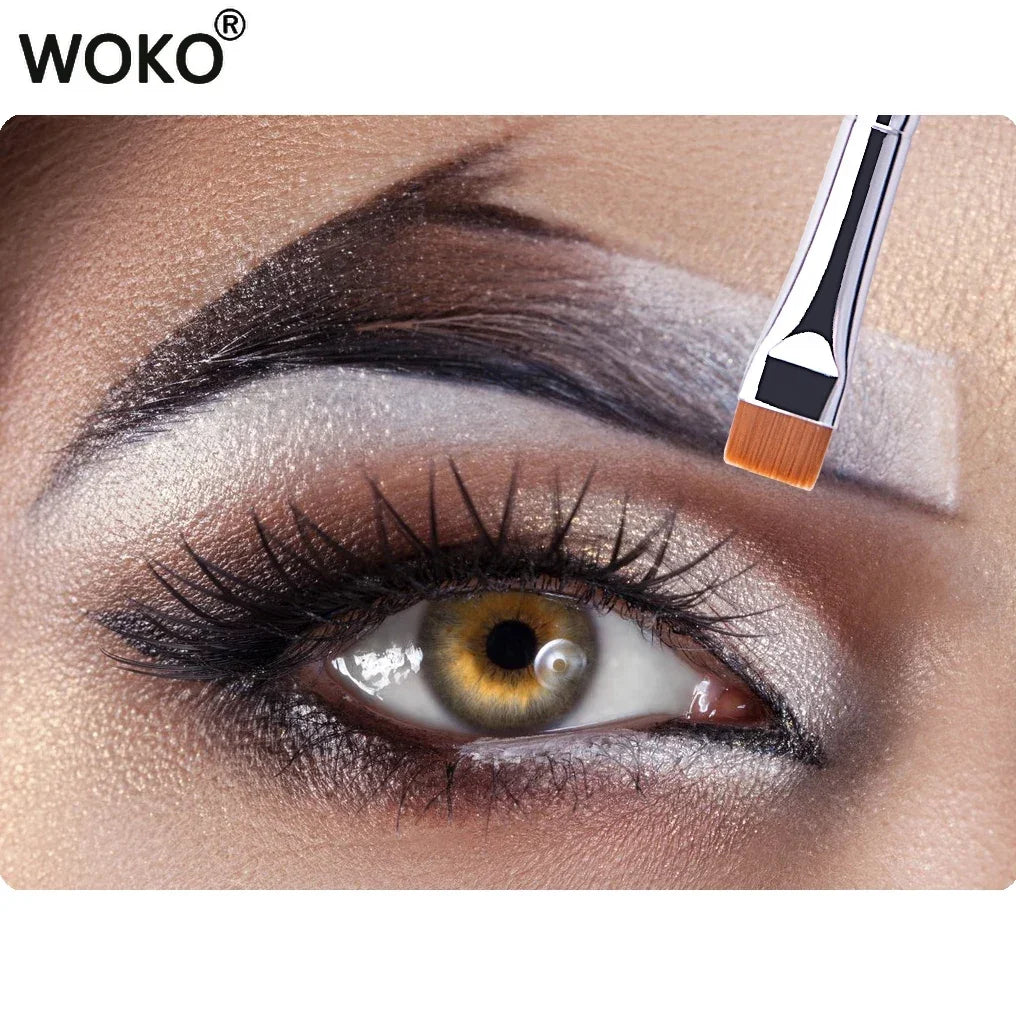 212 Flat Eyebrow Brush Ultrathin Eyebrow Makeup Brushes Flat Eyeliner Brush Thin Eye Liner Brow Contour Beauty Brush Tool