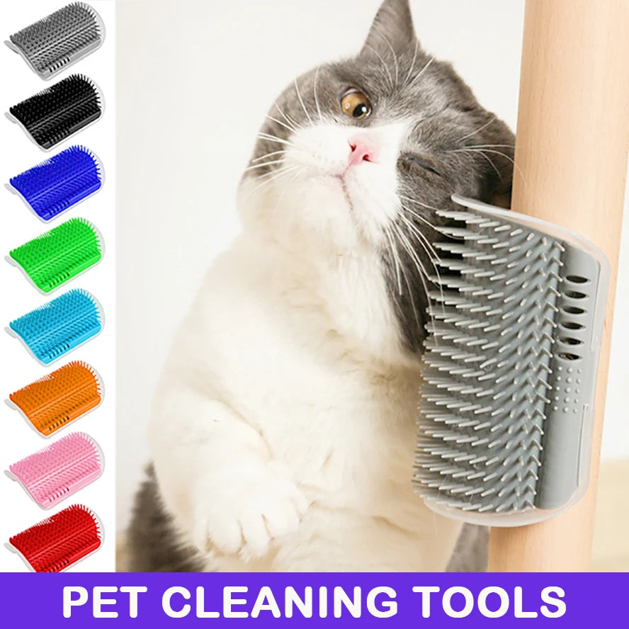 Pet Comb Removable Cat Corner Scratching Rubbing Brush Pet Hair Removal Massage Comb Pet Grooming Cleaning Supplies Scratcher